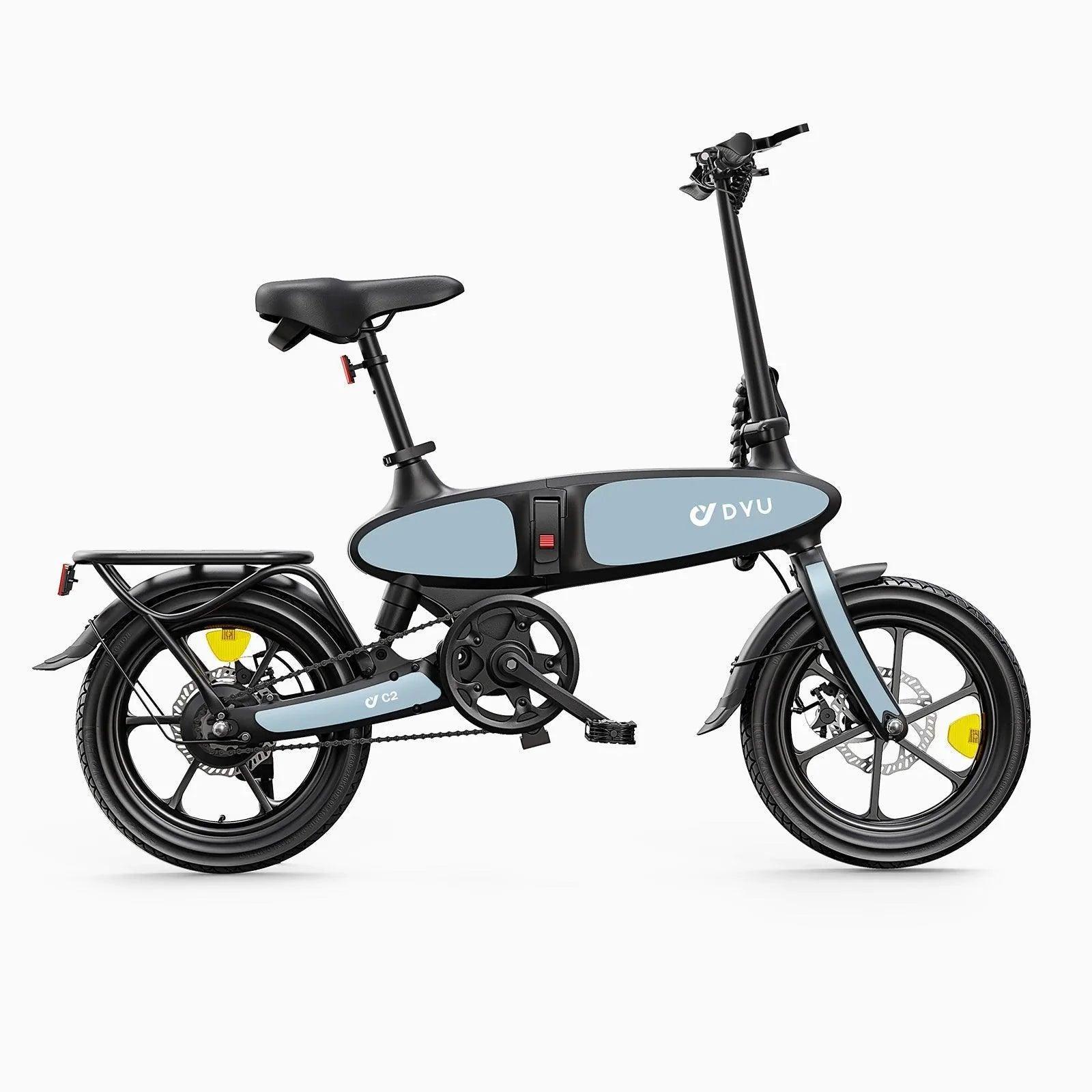 DYU C2 Foldable Electric Bike - Pogo cycles UK -cycle to work scheme available