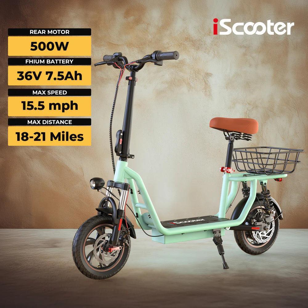 iScooter i12 Electric Scooter - Pogo cycles UK -cycle to work scheme available