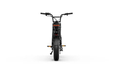 Back View of Balck A-Spadz Cavet Air Electric Bike on a white background