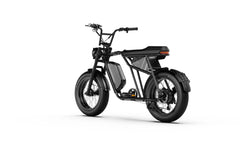 Battery view of A-Spadz Cavet Air Electric Bike on a white background