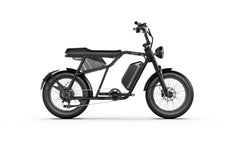 Black A-Spadz Cavet Air Electric Bike on a white background