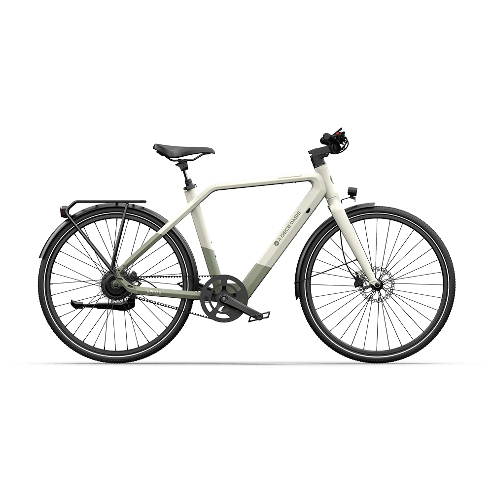 Gray ADO AIR 30 PRO | ULTRA Electric Bike with black tires on a transparent background