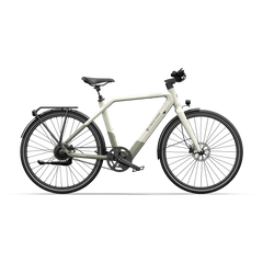 Gray ADO AIR 30 PRO | ULTRA Electric Bike with black tires on a transparent background