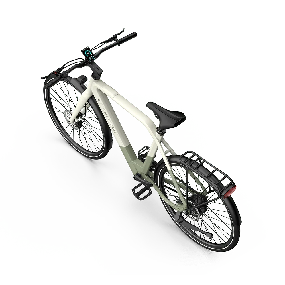 ADO AIR 30 PRO | ULTRA Electric bicycle with black components on a white background