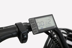 Cysum X-City Electric Bike - Pogo cycles UK - LCD display view fixed in handlebar.