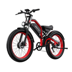 Black and red - DUOTTS N26 Electric Bike on a white background
