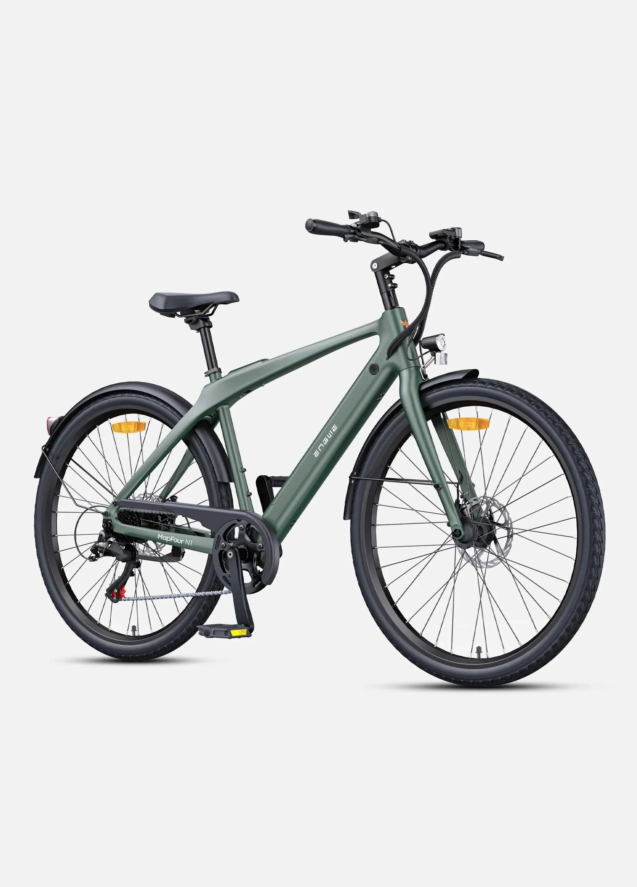 ENGWE MapFour N1 Air Electric Bike - Pogo cycles UK -side view in white background