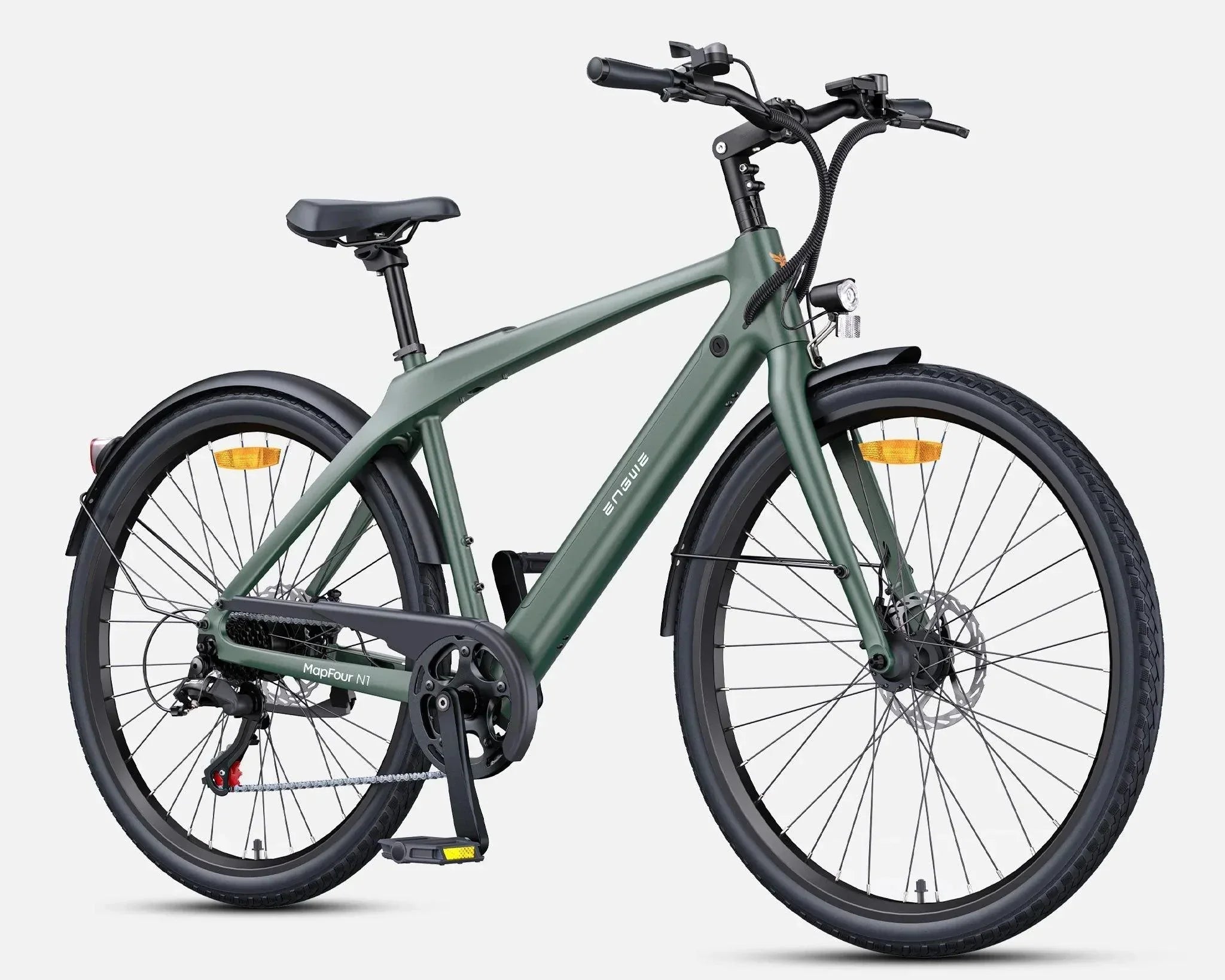 ENGWE MapFour N1 Air Electric Bike - Pogo cycles UK -side view in white background