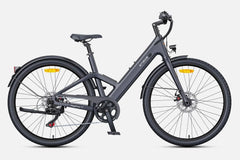 ENGWE MapFour N1 Air electric bike black – commuter e-bike with disc brakes, fenders, and integrated battery, Pogo Cycles UK.