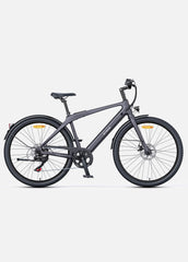 ENGWE N1 Air electric bike black rear-side – disc brakes, urban design – Pogo Cycles UK.