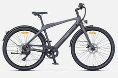 ENGWE N1 Air electric bike black rear-side – disc brakes, urban design – Pogo Cycles UK.