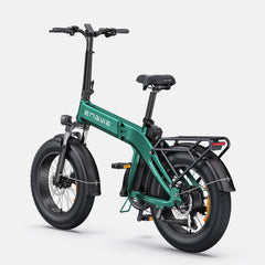 Green Engwe EP-2 3.0 Boost Electric Bike with 'ENGWE' branding on a white background - Pogo Cycles, Ireland