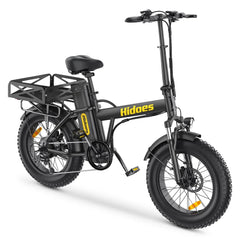 Hidoes F3 Pro electric bike in black with yellow branding on a white background