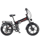 RANDRIDE YX20M-2 Dual Motor Electric Bike in black with visible branding on a white background