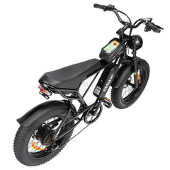 Black - Ridstar Q20 Mini Electric Bike with visible brand logo on a white background