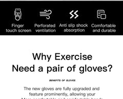 Kyncilor Outdoor Bicycle Anti slip and Sweatproof Long Finger Gloves Breathable and Shock Absorbent Sports Mountain Bike Gloves