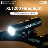 XOSS XL1200 Headlight 200-1200 Lm Bike Light Waterproof Rechargeable Front Lamp Bicycle Light Aluminum Ultralight Flashlight