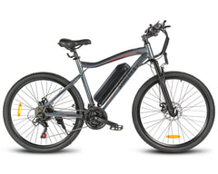 SAMEBIKE SY26-II Electric Mountain Bike - Pogo Cycles in grey in white background