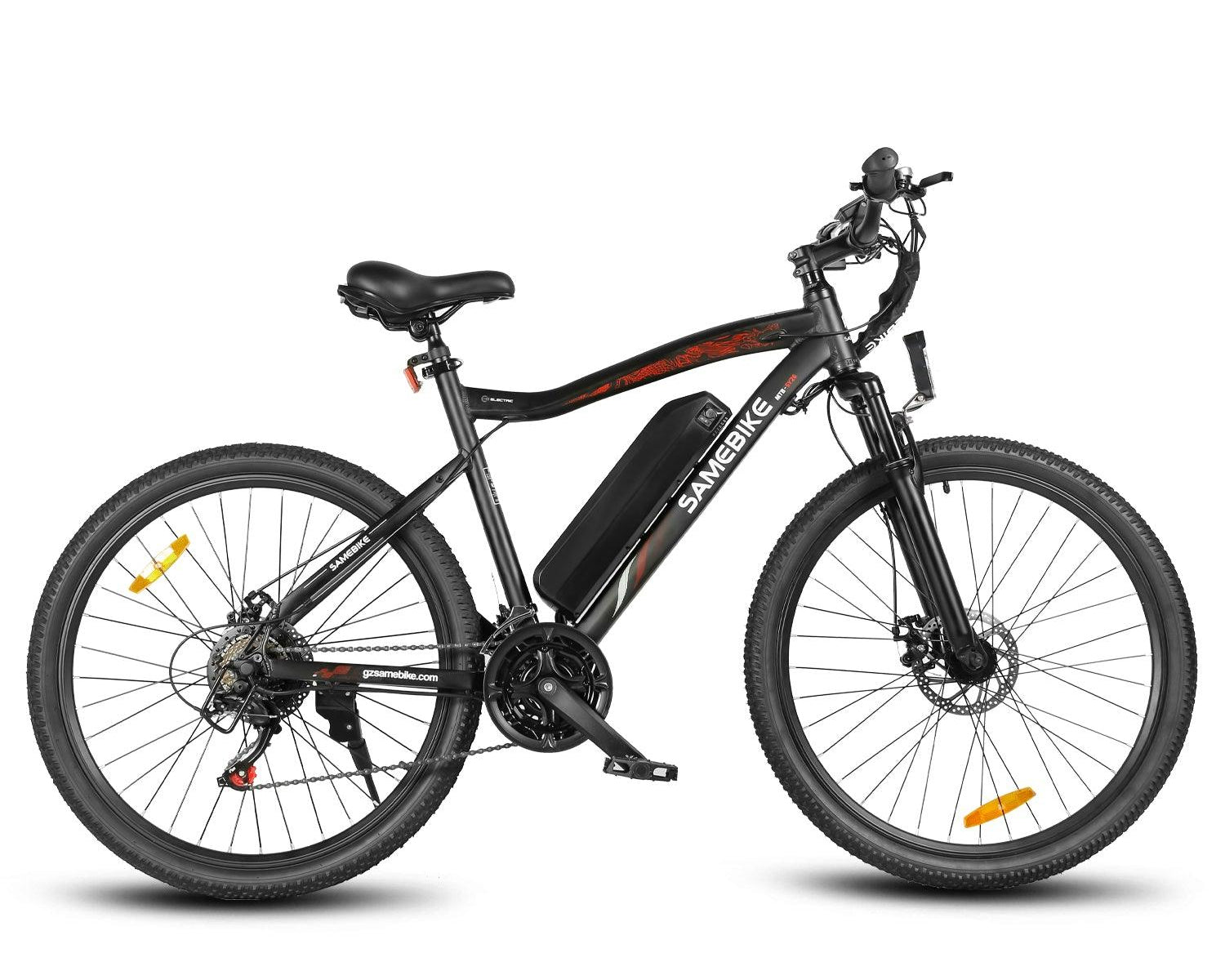 SAMEBIKE SY26-II Electric Mountain Bike in black - Pogo Cycles, UK