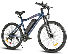 SAMEBIKE SY26-II Electric Mountain Bike - Pogo Cycles in right side in blue