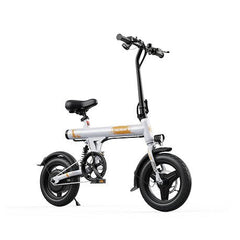 Small VARUN C14-1 Compact Folding Electric Bike on a white background