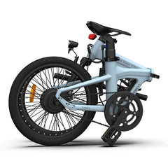 ADO Air 20S folding electric bike in light blue, compact side view