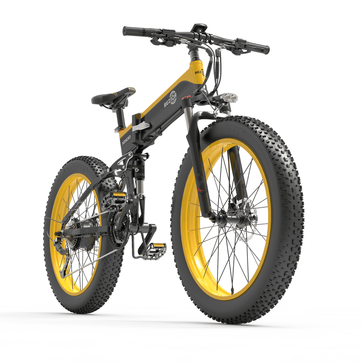 Bezior X1500 Folding Electric Mountain Bike - Pogo cycles UK -cycle to work scheme available