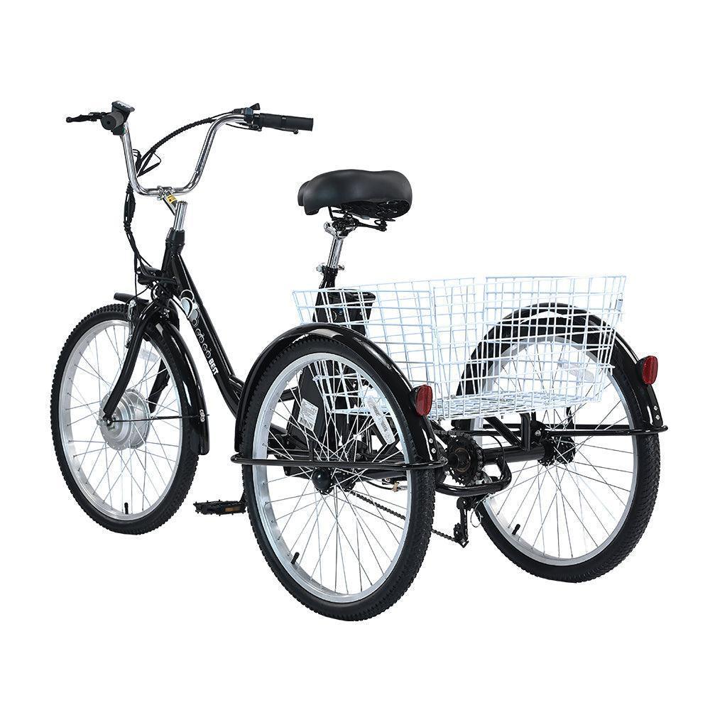 Gogobest Electric City Tricycle Cargo E-bike - Pogo Cycles - carrier view in white background