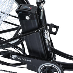 Gogobest Electric City Tricycle Cargo E-bike - Pogo Cycles - battery close -up