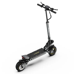 Side view of Black iENYRID S1 All-Terrain Electric Scooter on a white background
