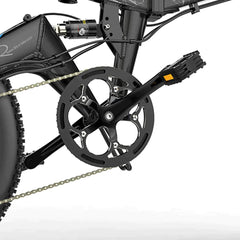 Lankeleisi RV700 electric mountain bike crankset and pedal close-up view