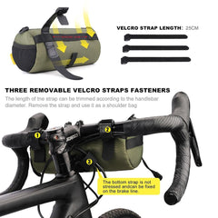 Rhinowalk Bike Bag Portable Handlebar Pannier Multi-purpose Large Capacity Backpack MTB Road Cycling Frame Tube Bag Elastic Band - Pogo Cycles