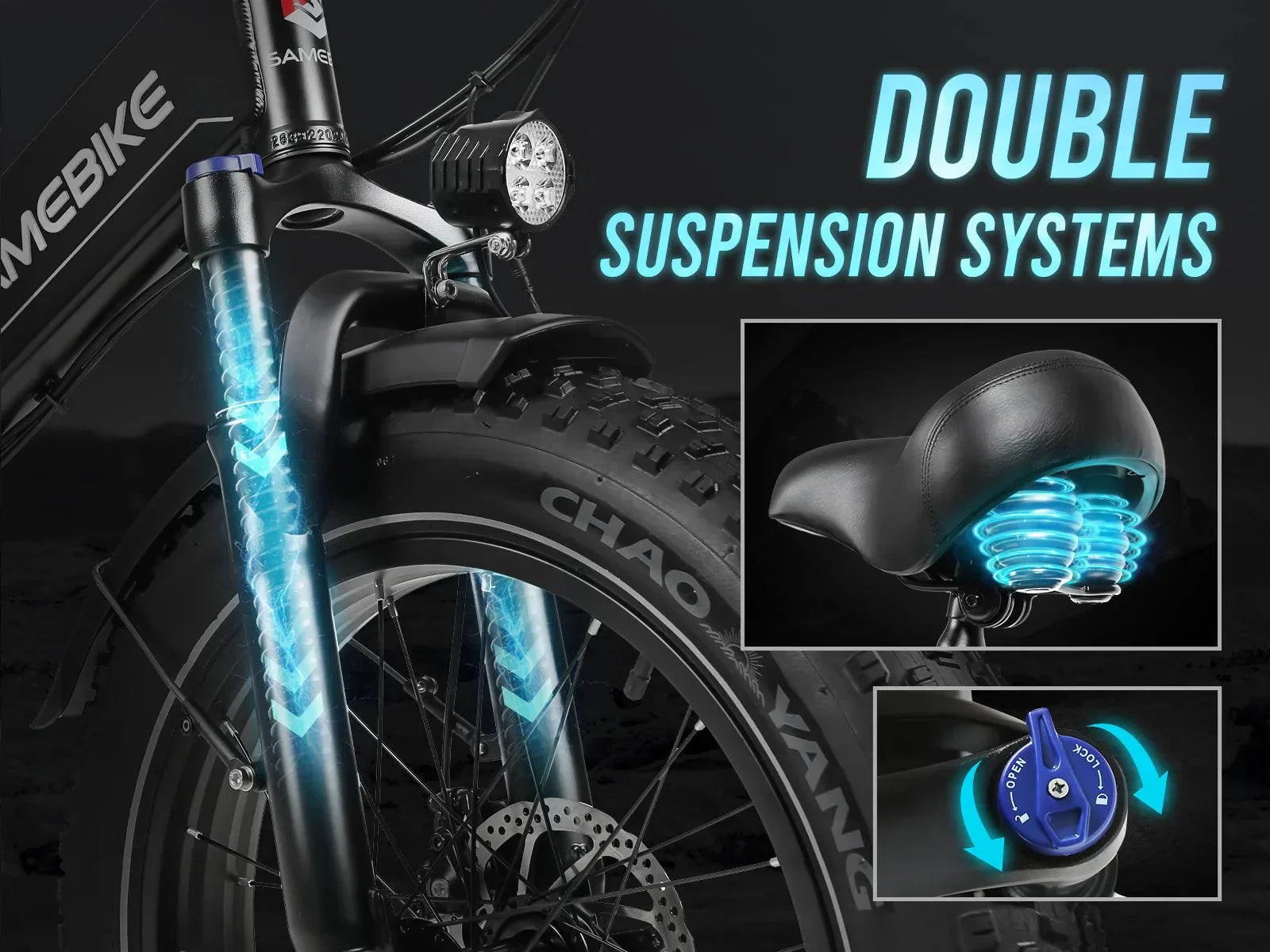 Samebike LOTDM200-II Electric Bike - Letscycle UK