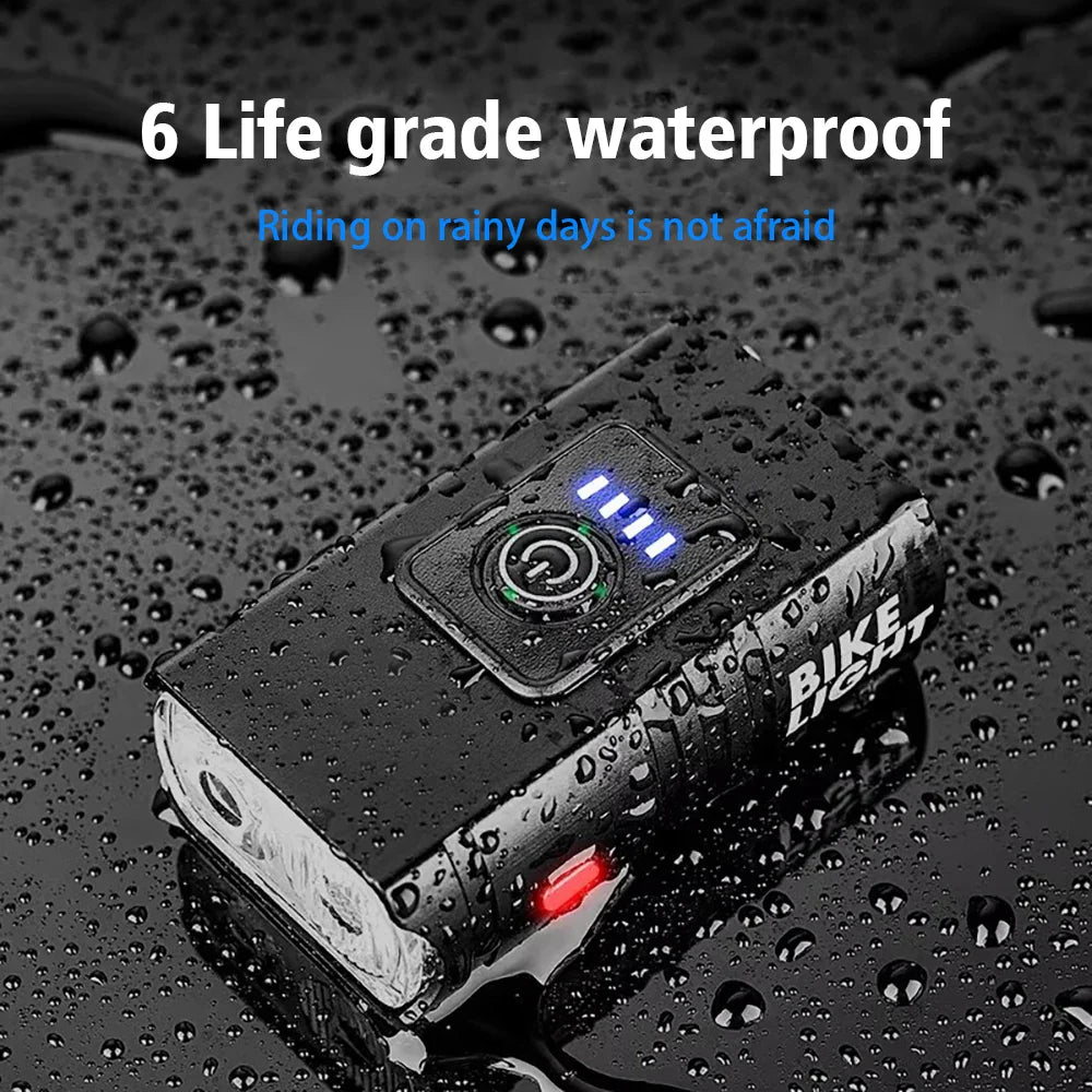 1000LM Bike Light Headlight T6 Bicycle Flashlight LED USB Rechargeable Torch Aluminum Alloy Cycling High Beam Low Accessories 10