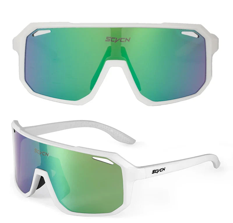 SCVCN Sports Men UV400 Sunglasses Cycling Glasses Runing Cycl Camp Bike Eyewear MTB Outdoor Goggles Bicycle Women Hunting