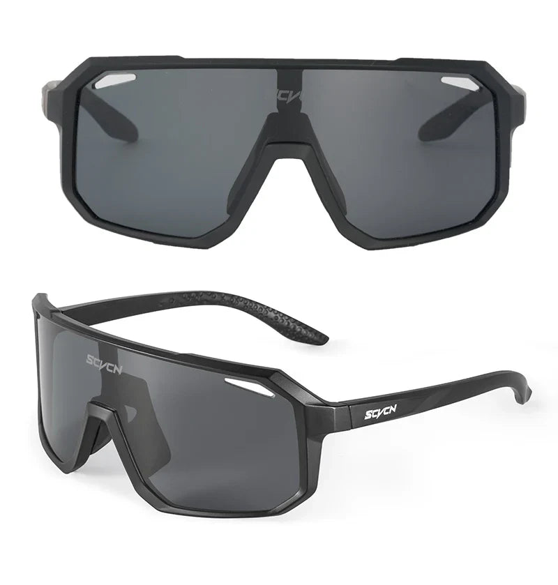 SCVCN Sports Men UV400 Sunglasses Cycling Glasses Runing Cycl Camp Bike Eyewear MTB Outdoor Goggles Bicycle Women Hunting