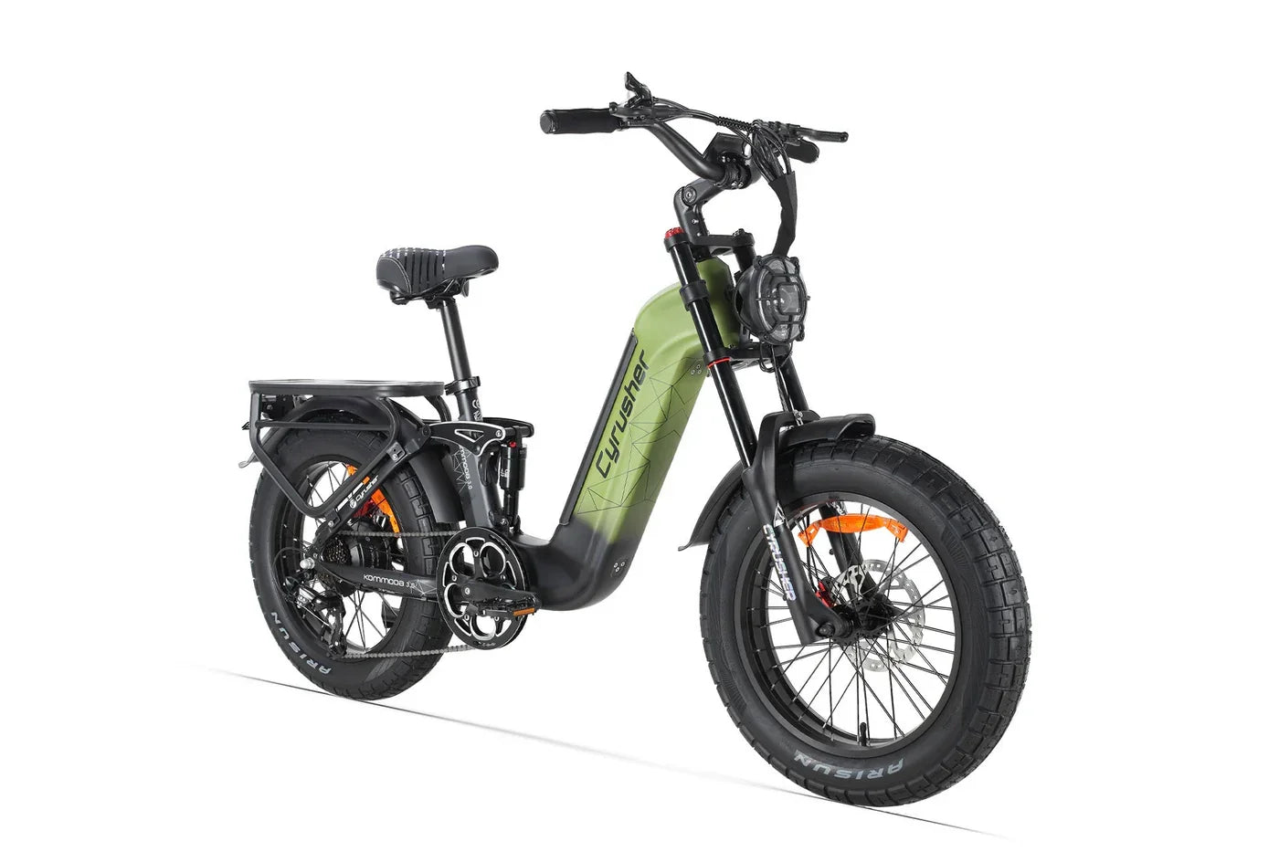 Cyrusher Kommoda 3.0 - Green - Side view in white background