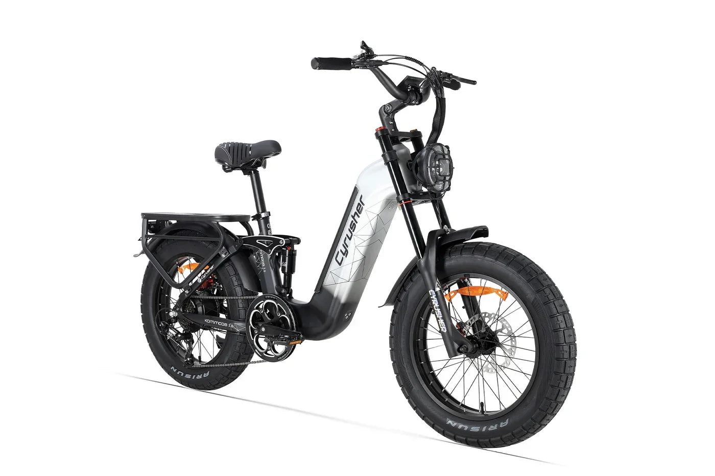 Cyrusher Kommoda 3.0 - Grey bike - Side view in white background