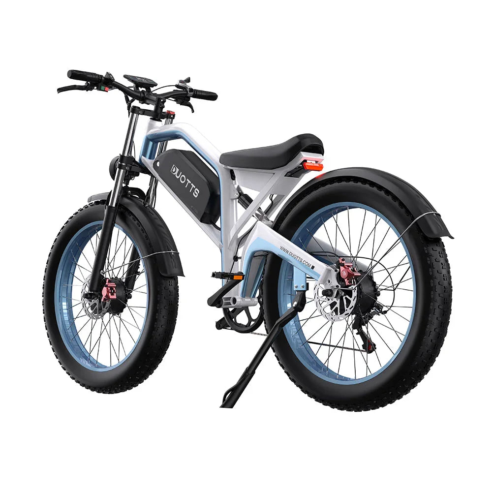 White - DUOTTS N26 Electric Bike with black accents on a white background