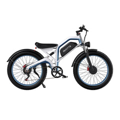 DUOTTS N26 Electric Bike with back tires on white background
