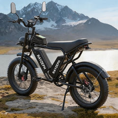 RAYZEPH C20 Max Electric Bike with a brand logo on a mountainous landscape