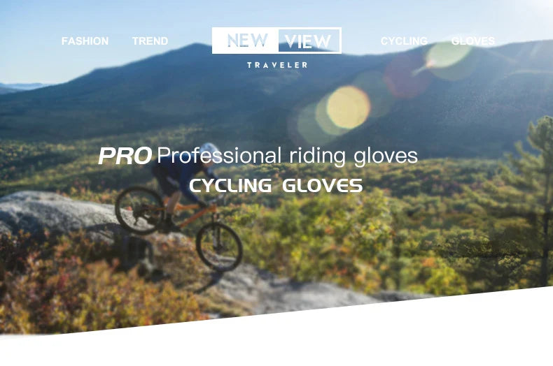 1 Pair Of All-finger Gloves Breathable Shock-proof Touch-screen Bike Gloves Spring And Summer Mountain Bike Road Riding Gloves