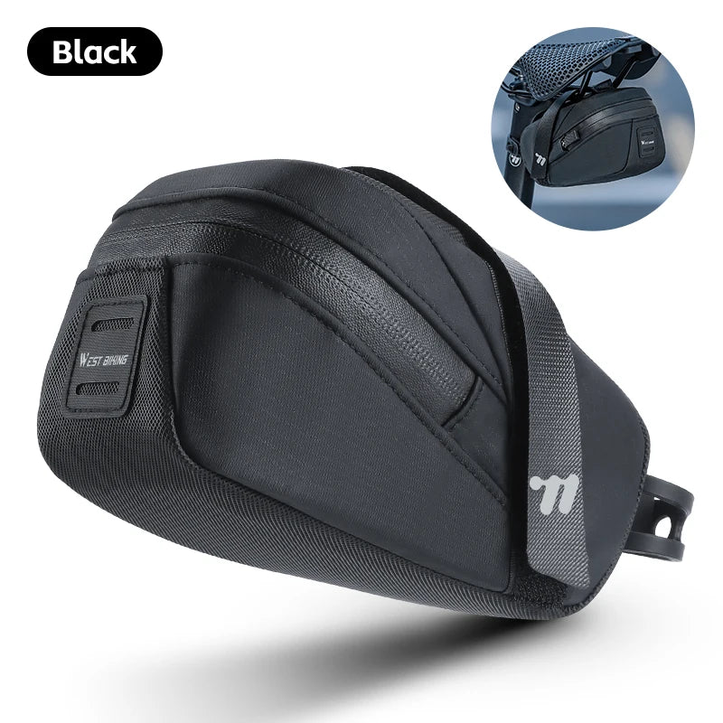 WEST BIKING Bicycle Tail Bag Mini Portable Saddle Bag Waterproof Cycling Seat Tail Bag Tools Storage Pouch Road Bike Accessories