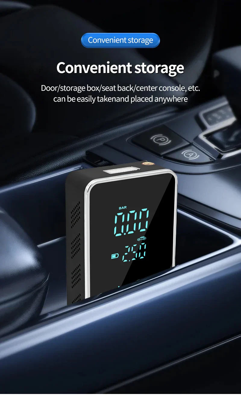 Wireless Air Pump 150psi Touch Screen Portable Electric Tire Inflator For Car Bicycle Motorcycle Mini Air Compressor Injector