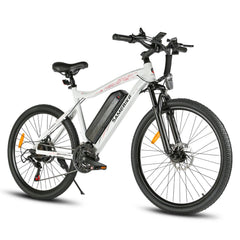 SAMEBIKE SY26-II Electric Mountain Bike front view right side - Pogo Cycles