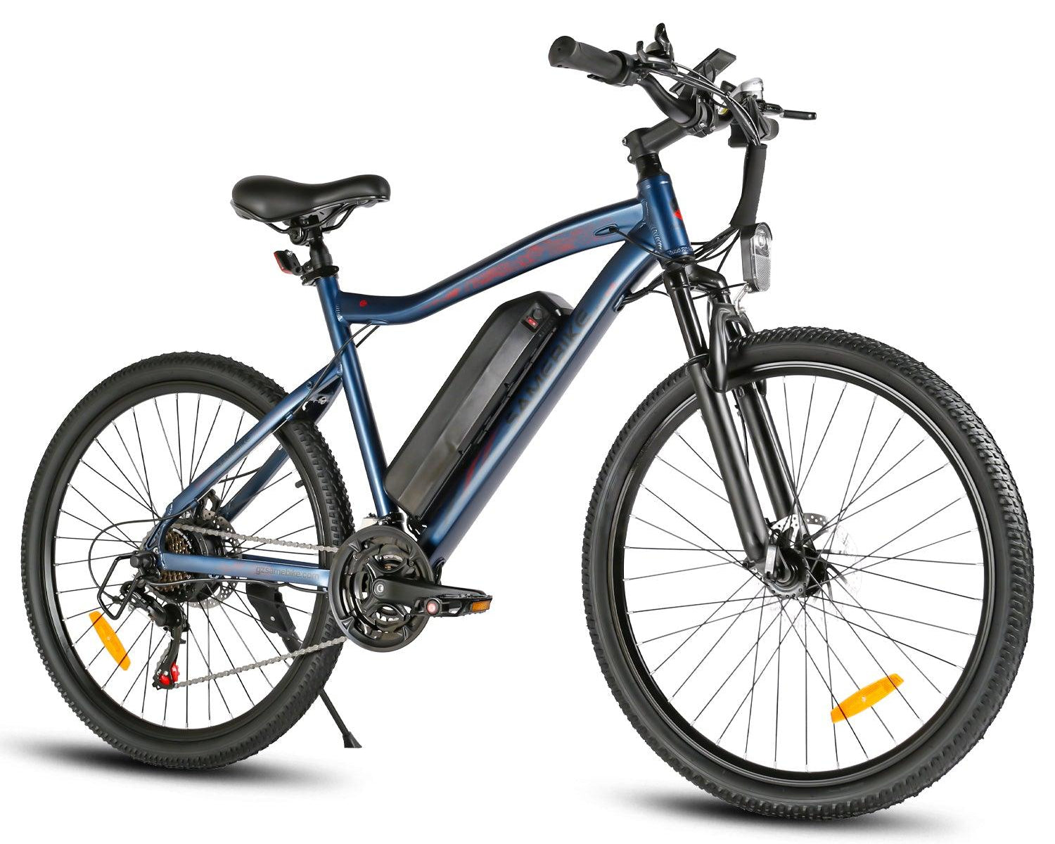 SAMEBIKE SY26-II Electric Mountain Bike - Pogo Cycles in right side in blue 