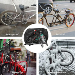Waterproof Cycle Bike Rain Cover, Bicycle Cover Rain Sun UV Dust Windproof With Lock Hole for Mountain, Road & Dirt Bike