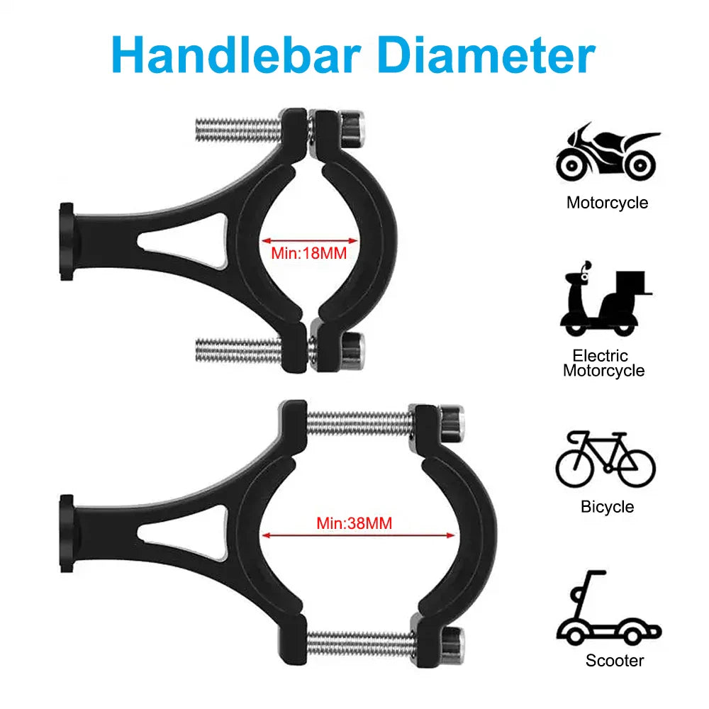 Aluminum Alloy Bike Phone Holder  Anti-slip Bracket Metal Motorcycle GPS Clip Universal Cycle Bicycle Phone Stand