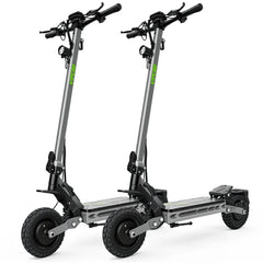 Two VIPCOO VS2 Pro Dual Motor Electric Scooter stacked on top of each other with a white background