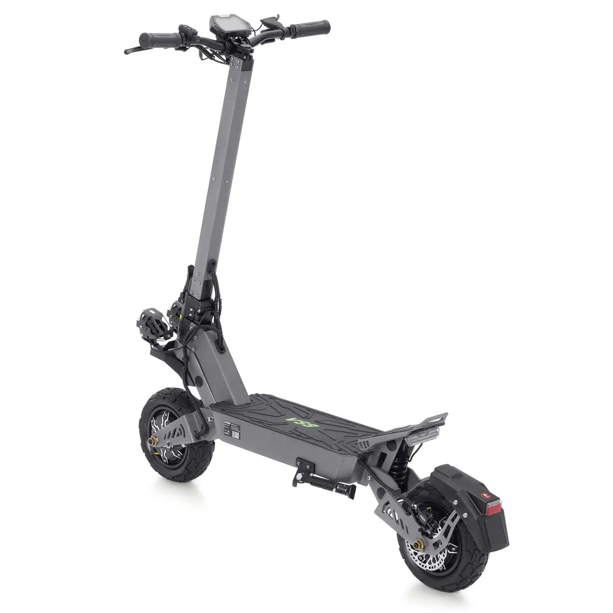 Black electric scooter on a white background - Pogo Cycles, UK